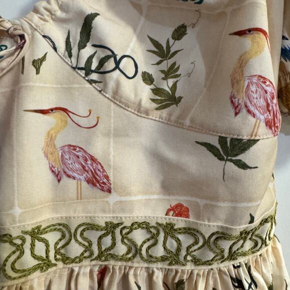 Agua by Agua Bendita Manzanilla Paraiso Botanical Mini Dress Medium Cottagecore - Picture 13 of 15